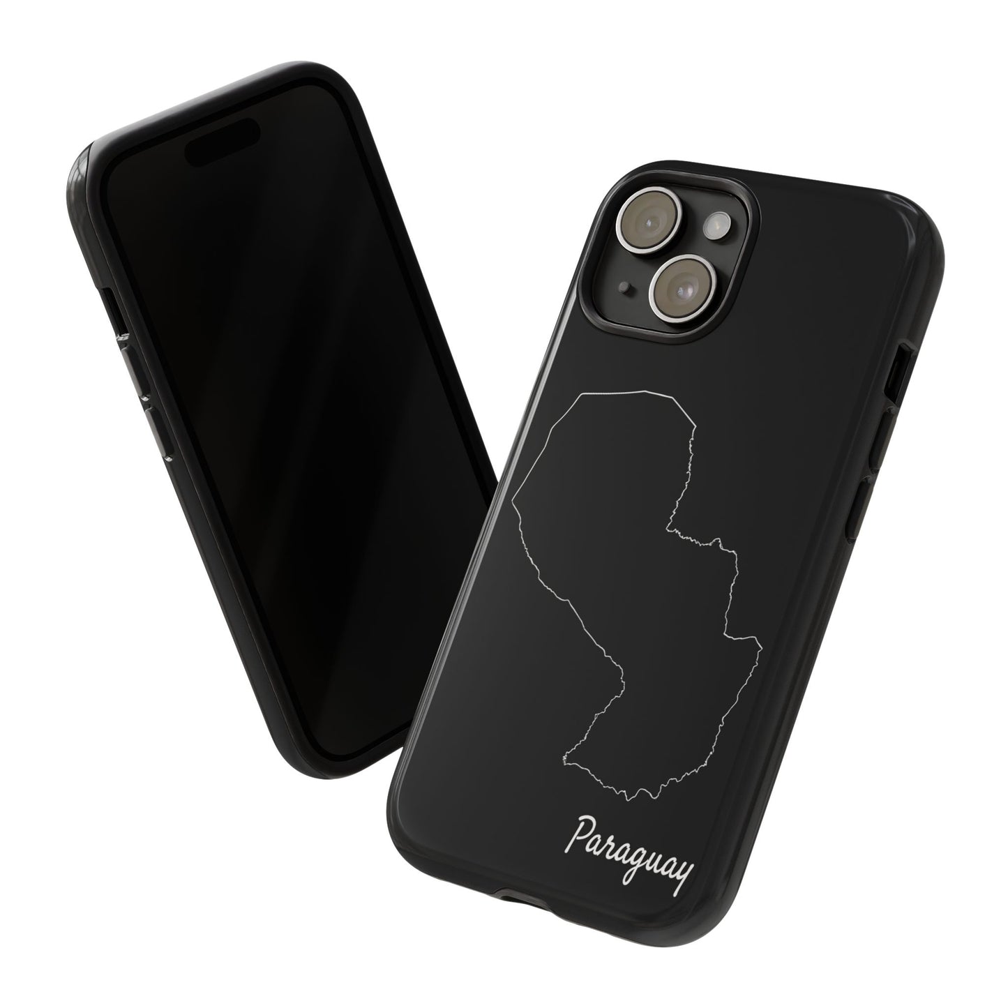 Paraguay Outline Phone Case – Minimal Country Map Tough Case (iPhone, Samsung, Pixel)