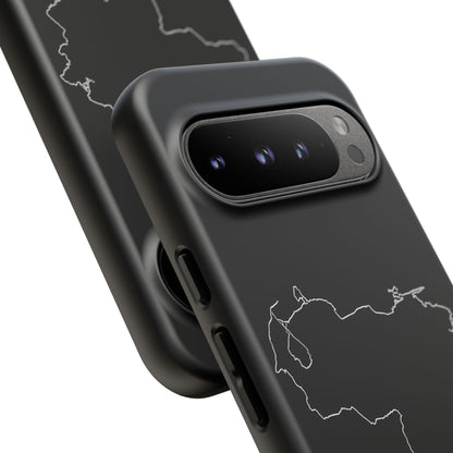 Venezuela Outline Phone Case – Minimal Country Map Tough Case (iPhone, Samsung, Pixel)