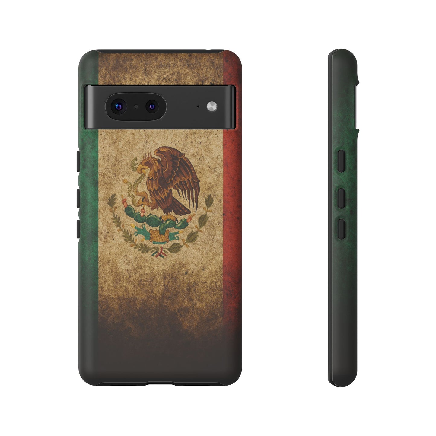 Vintage Mexico Flag Phone Case – Mexican Pride Grunge Flag Aesthetic Tough Case