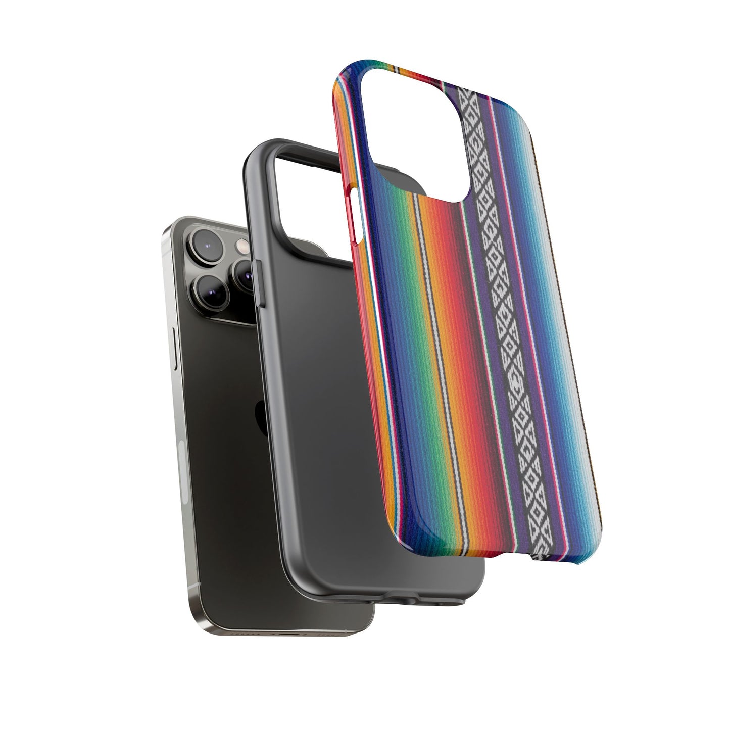 Serape Stripe Phone Case – Colorful Mexican Blanket Pattern Tough Case