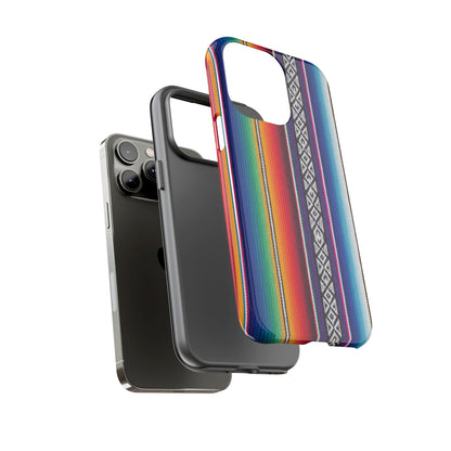 Serape Stripe Phone Case – Colorful Mexican Blanket Pattern Tough Case