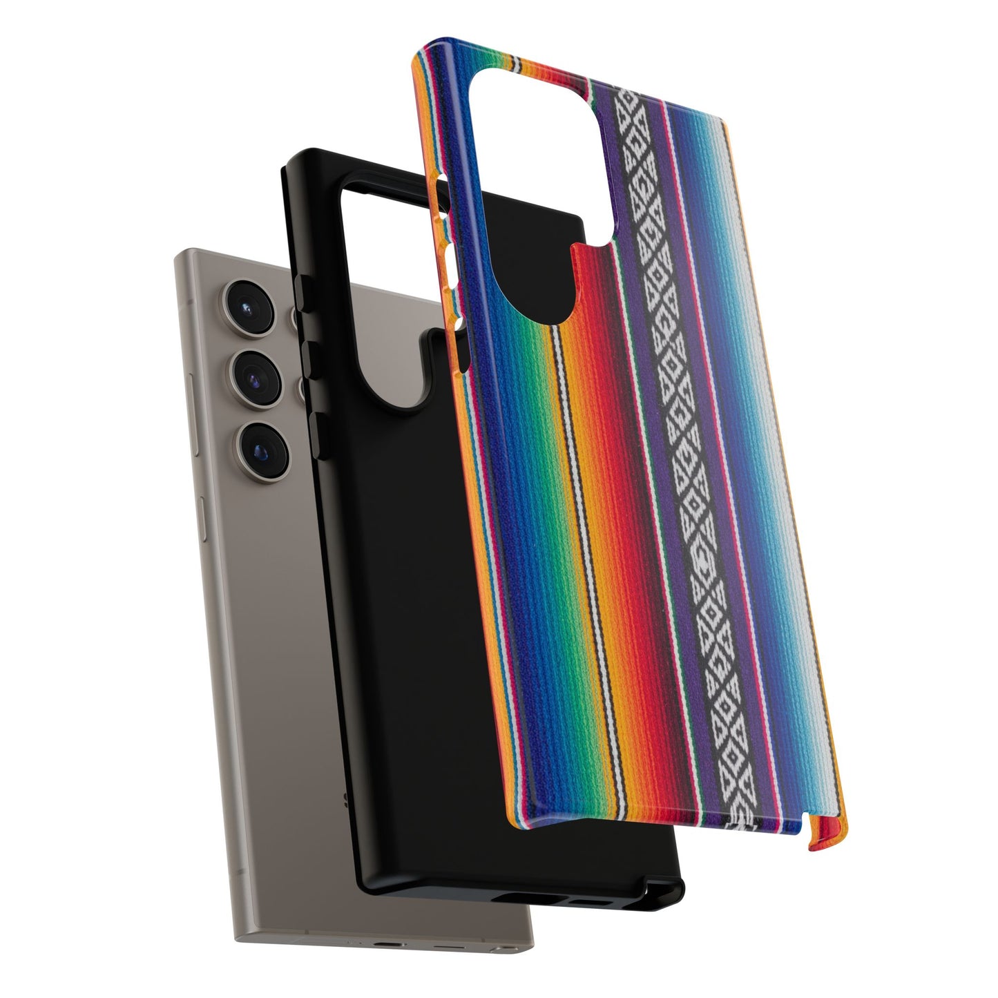 Serape Stripe Phone Case – Colorful Mexican Blanket Pattern Tough Case