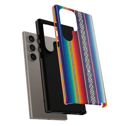 Serape Stripe Phone Case – Colorful Mexican Blanket Pattern Tough Case