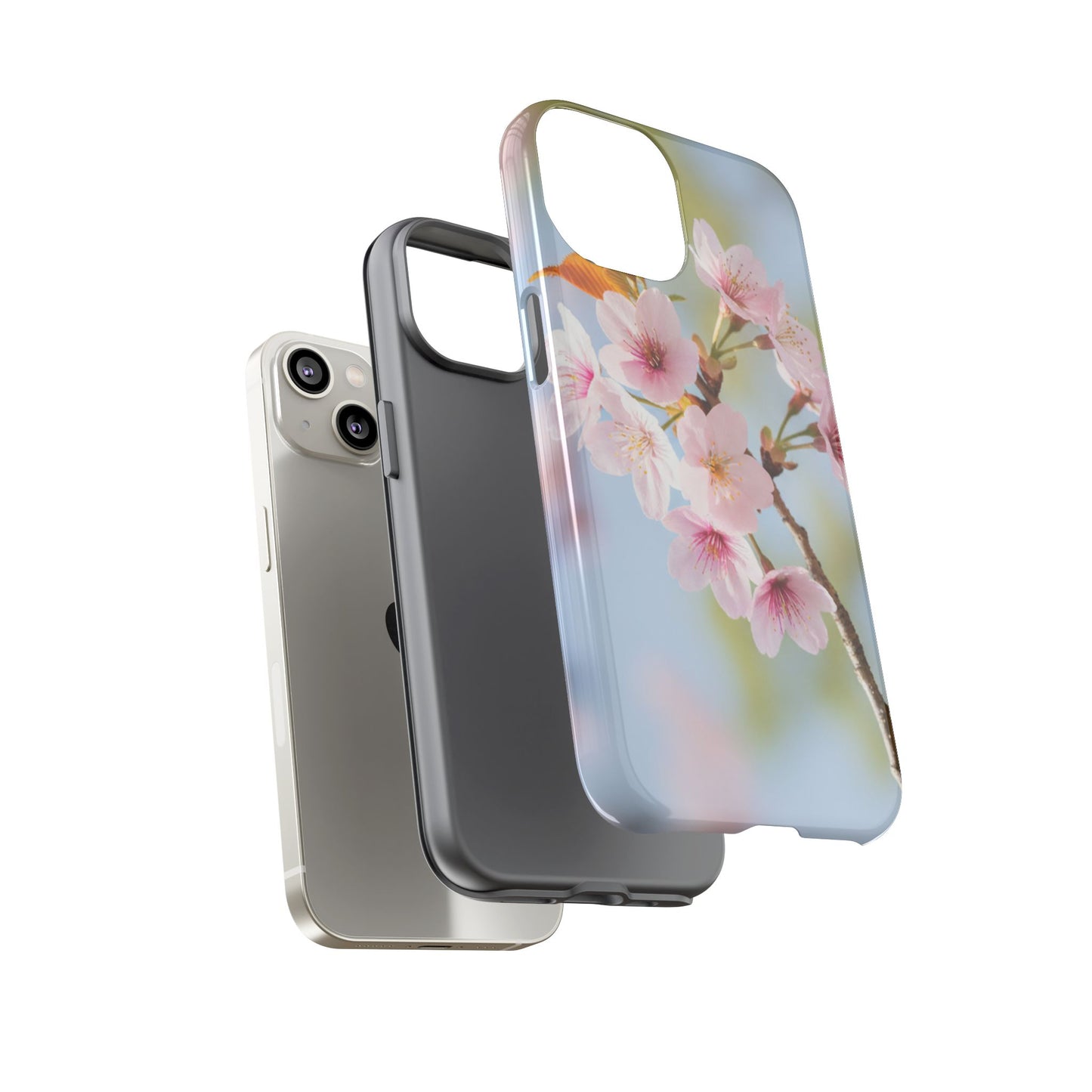 Cherry Blossom Phone Case – Pink Floral Tough Case (iPhone, Samsung Galaxy, Pixel)