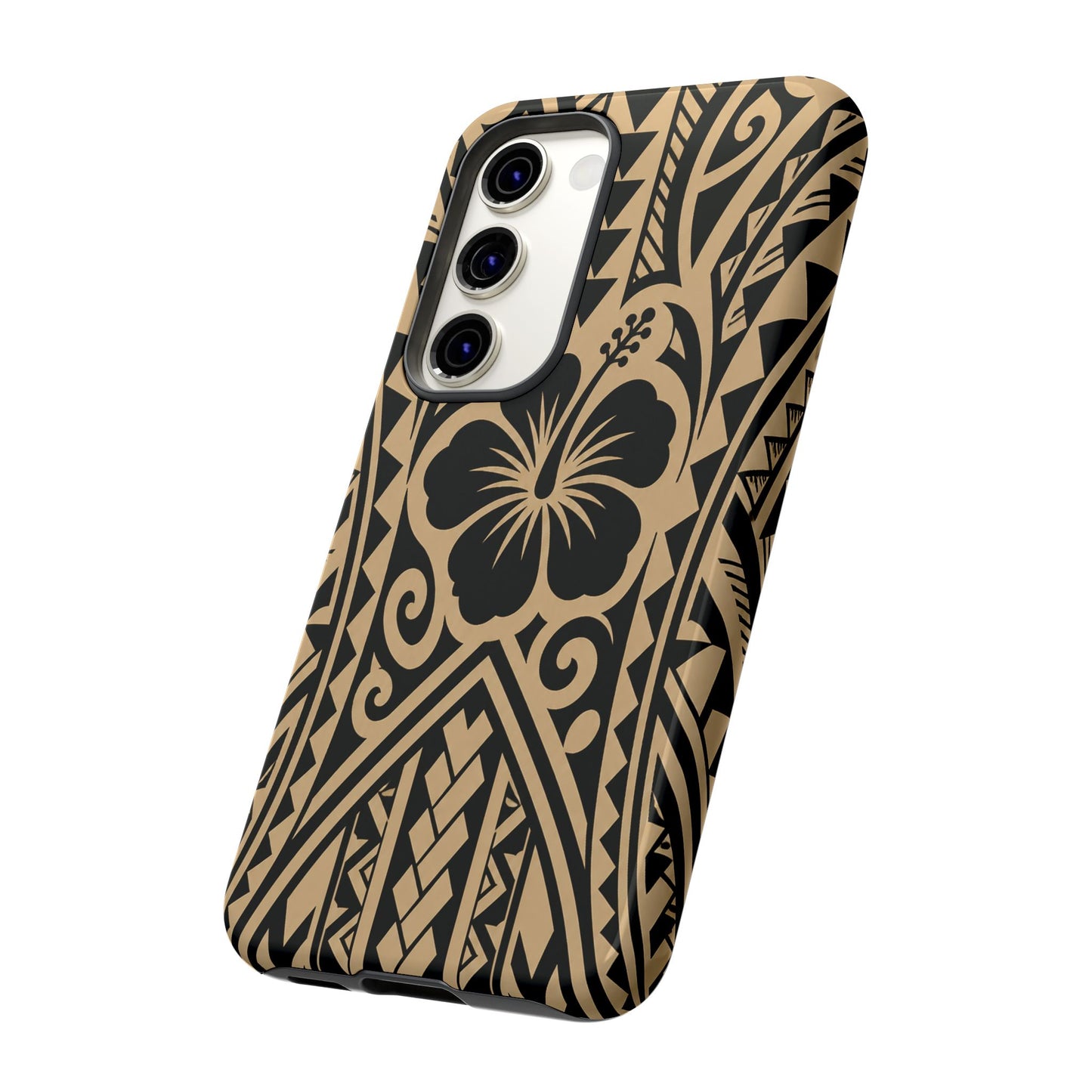 Polynesian Tribal Hawaiin Hibiscus Phone Case for iPhone Samsung Galaxy