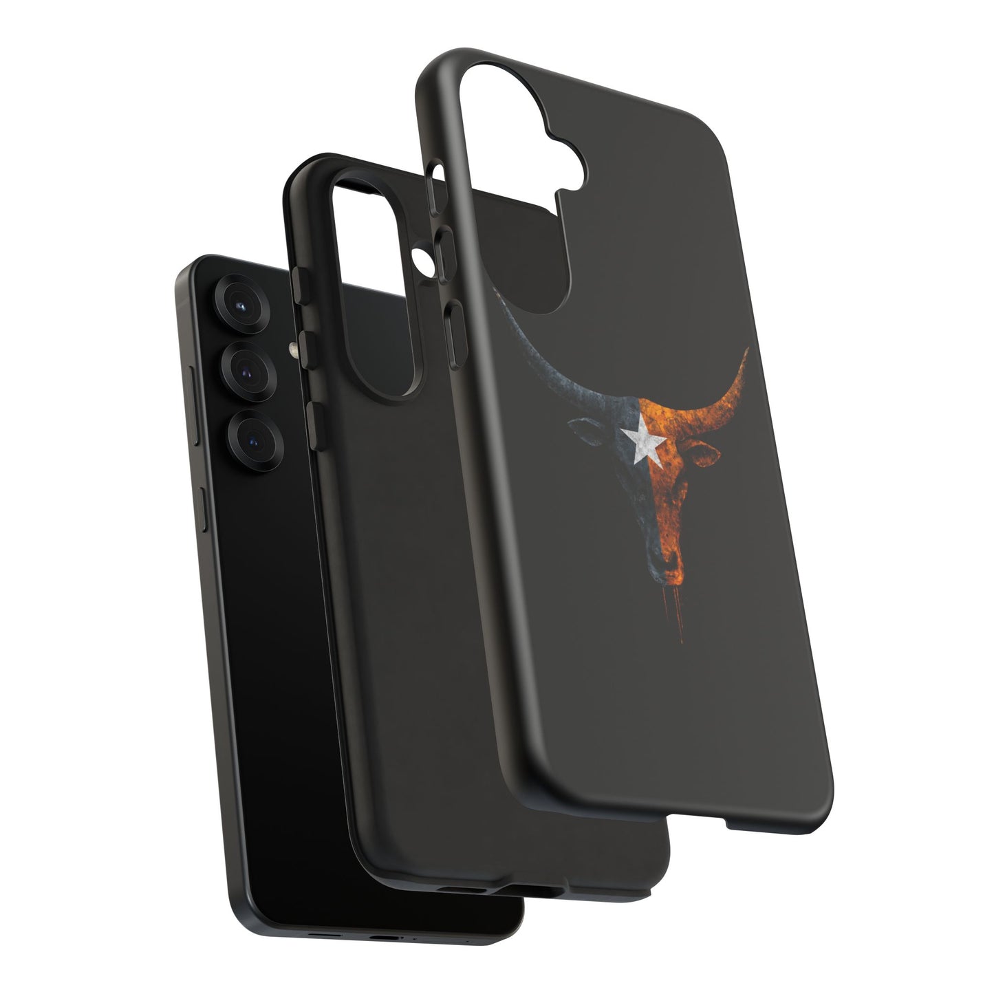 Texas Longhorn Skull Phone Case Western Cowboy Bull iPhone Samsung Cover