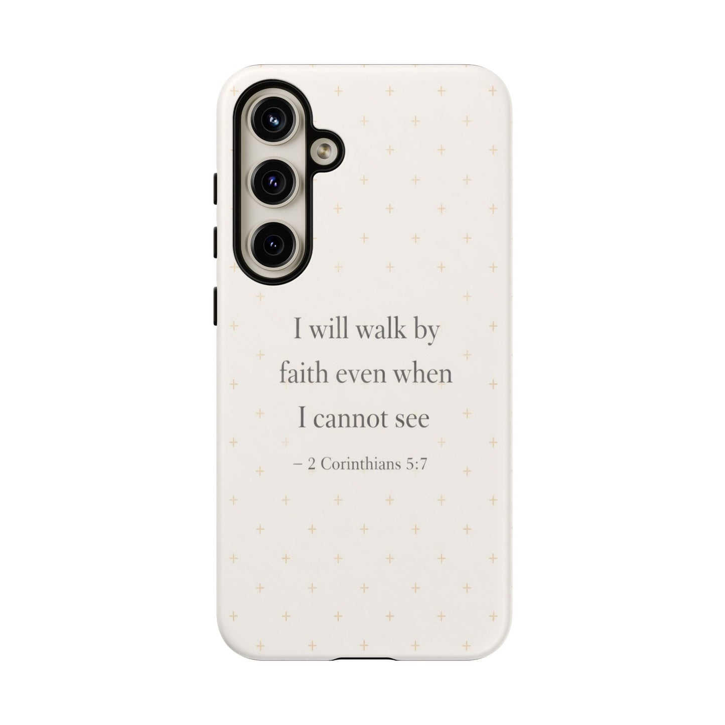 Walk by Faith Phone Case 2 Corinthians 5:7 Christian Bible Cover