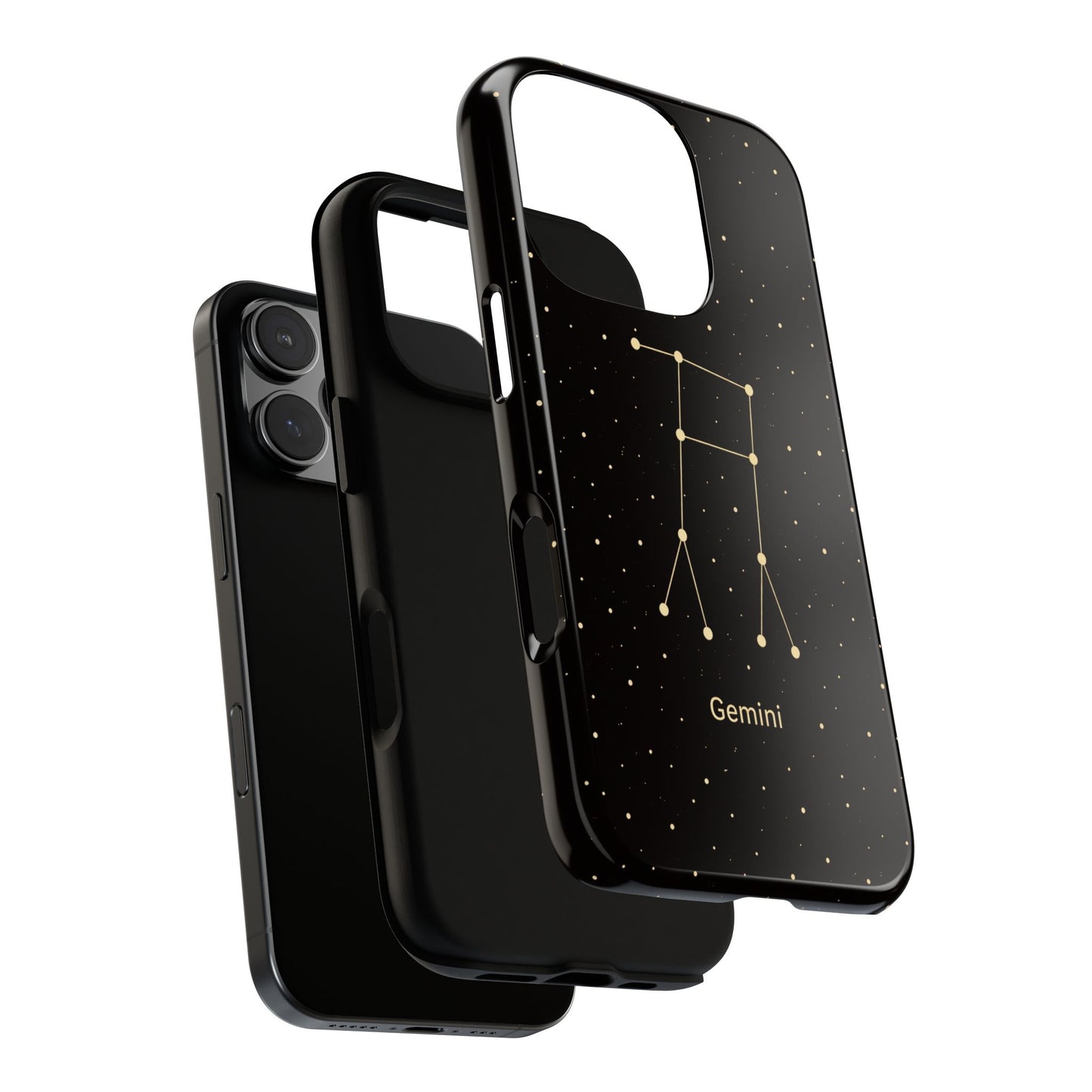 Gemini Zodiac Constellation Phone Case – Luxe Gold Celestial Cover