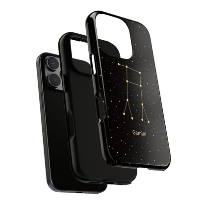Gemini Zodiac Constellation Phone Case – Luxe Gold Celestial Cover