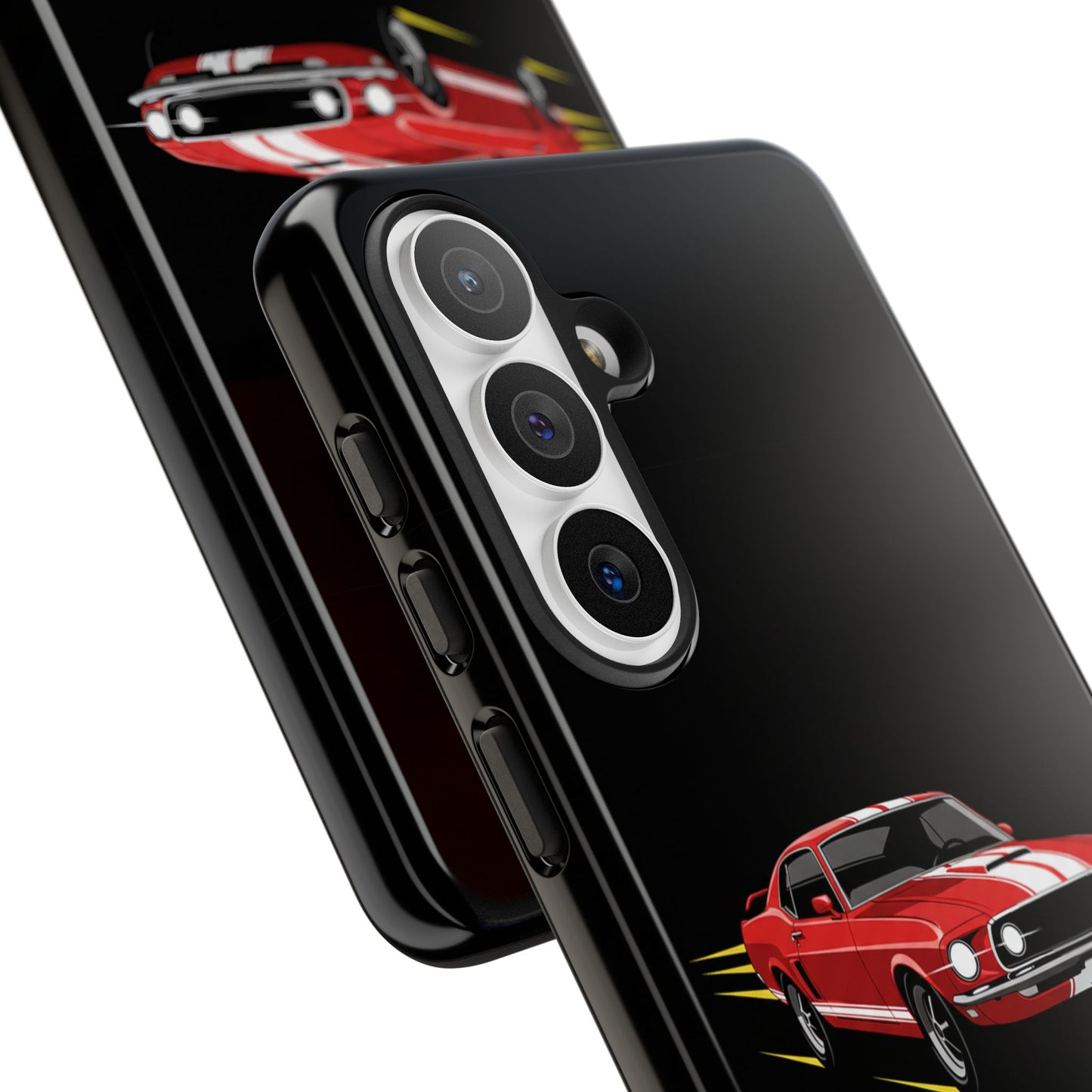 Red Muscle Car Phone Case – Classic Car Racing Tough Protective Case