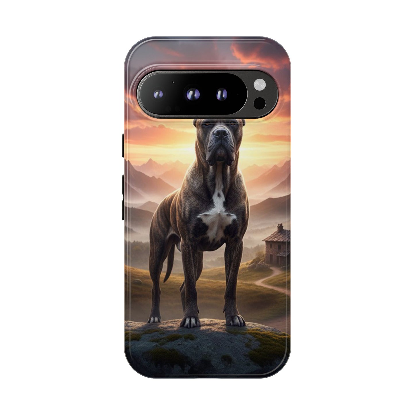 Cane Corso Phone Case – Guard Dog Sunset Tough Case (iPhone, Samsung, Pixel) | Dog Lover Gift