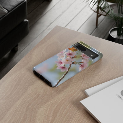 Cherry Blossom Phone Case – Pink Floral Tough Case (iPhone, Samsung Galaxy, Pixel)