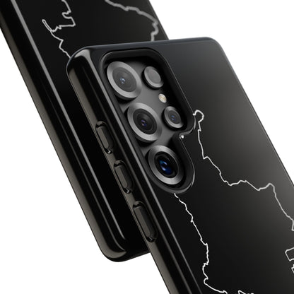 Colombia Outline Phone Case – Minimal Country Map Tough Case (iPhone, Samsung, Pixel)