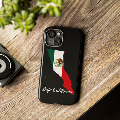 Baja California Mexico Flag Map Phone Case | Mexican American Pride Tough Case for iPhone & Samsung