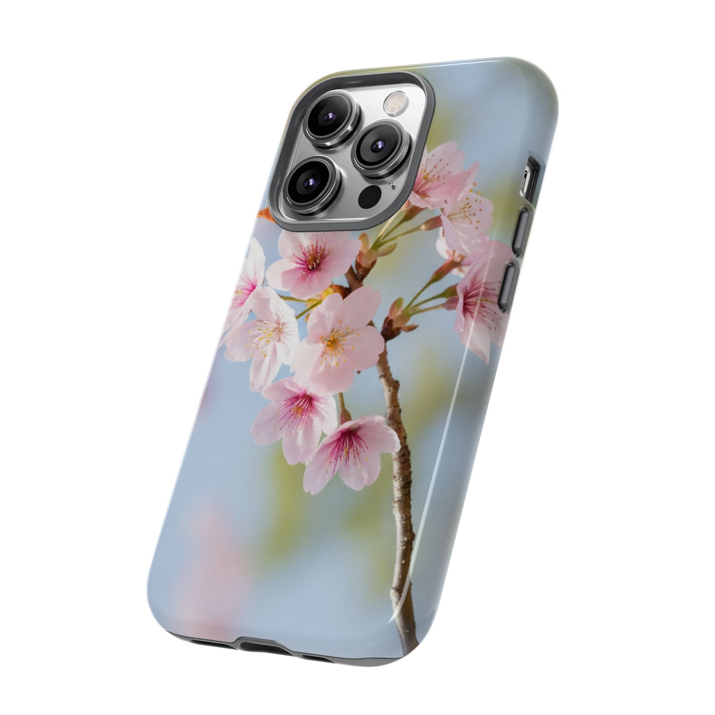 Cherry Blossom Phone Case – Pink Floral Tough Case (iPhone, Samsung Galaxy, Pixel)