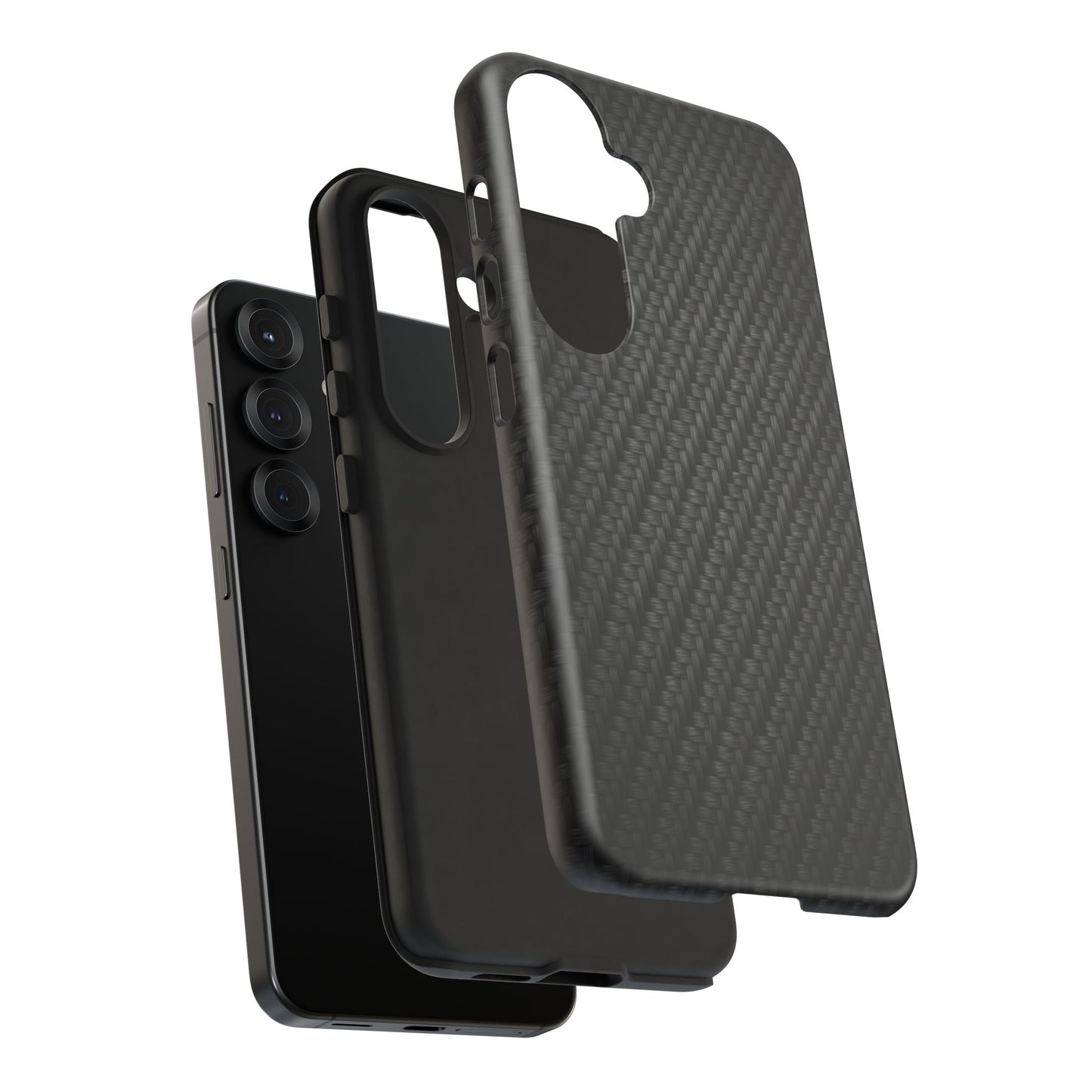 Carbon Fiber Inspired Phone Case – Rugged Slim Protective Tech Case for iPhone & Samsung