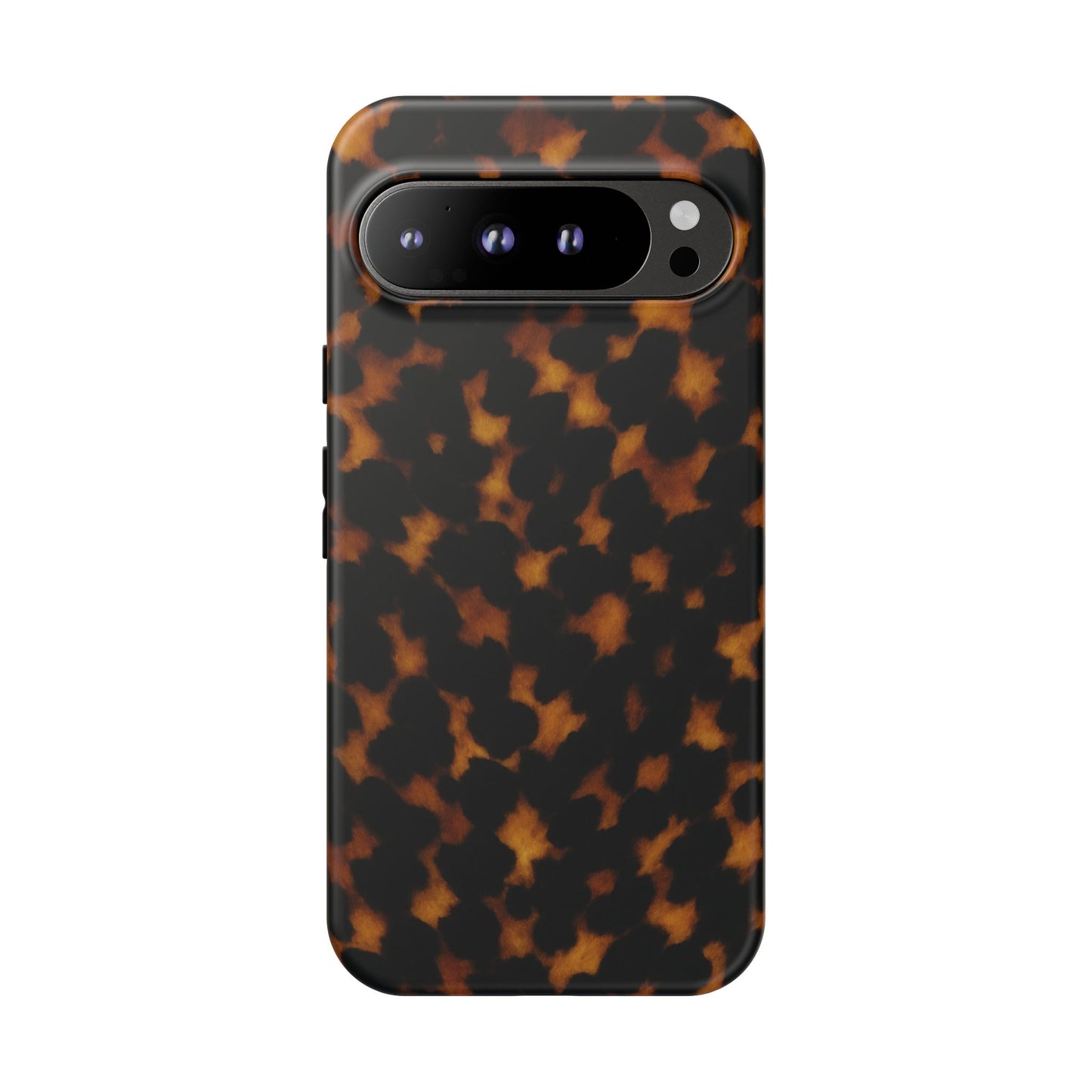 Tortoiseshell Pattern Tough Phone Case | Classic Leopard-Style Protective Cover