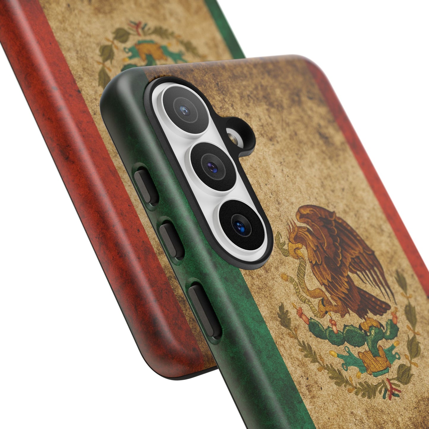 Vintage Mexico Flag Phone Case – Mexican Pride Grunge Flag Aesthetic Tough Case