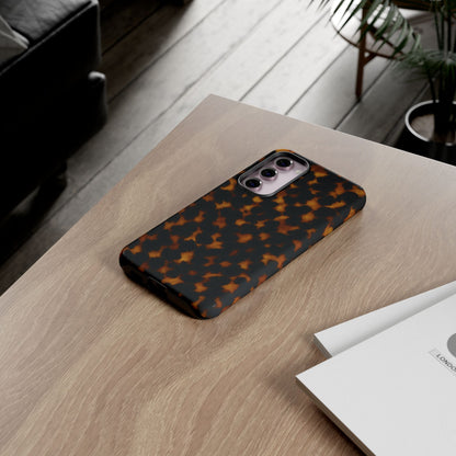 Tortoiseshell Pattern Tough Phone Case | Classic Leopard-Style Protective Cover