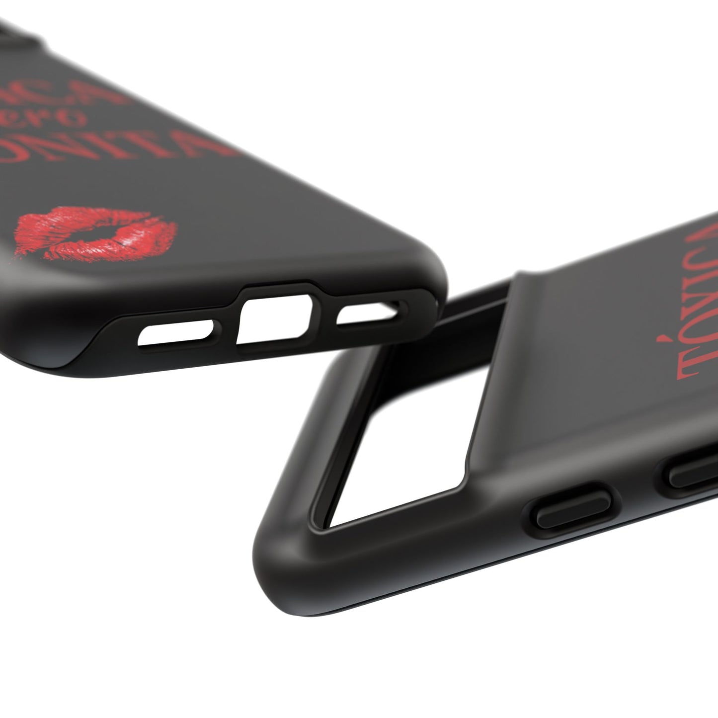 Toxica Pero Bonita Phone Case, Latina Quote Case, Red Lips Aesthetic, Spanish Saying Case, Trendy Tough Cover