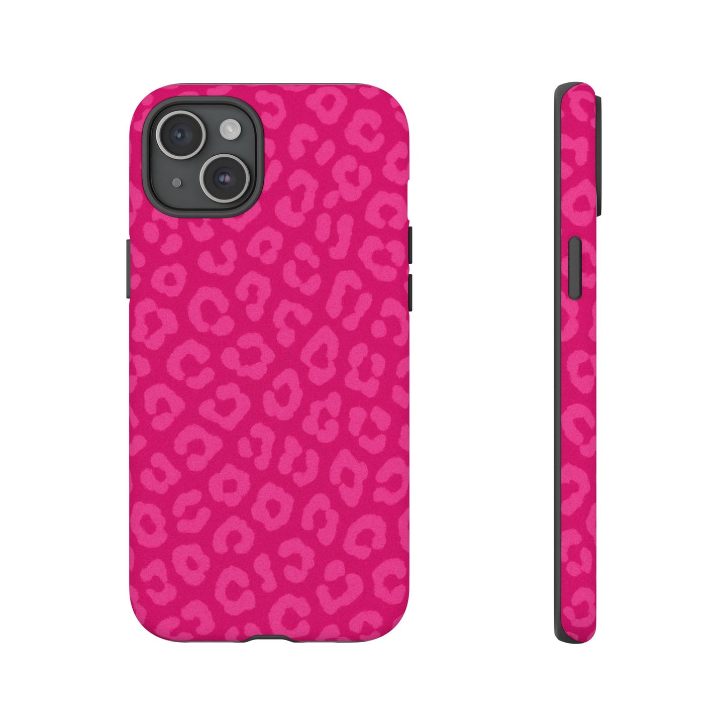 Hot Pink Leopard Print Phone Case – Bold Coquette Leopard Tough Case