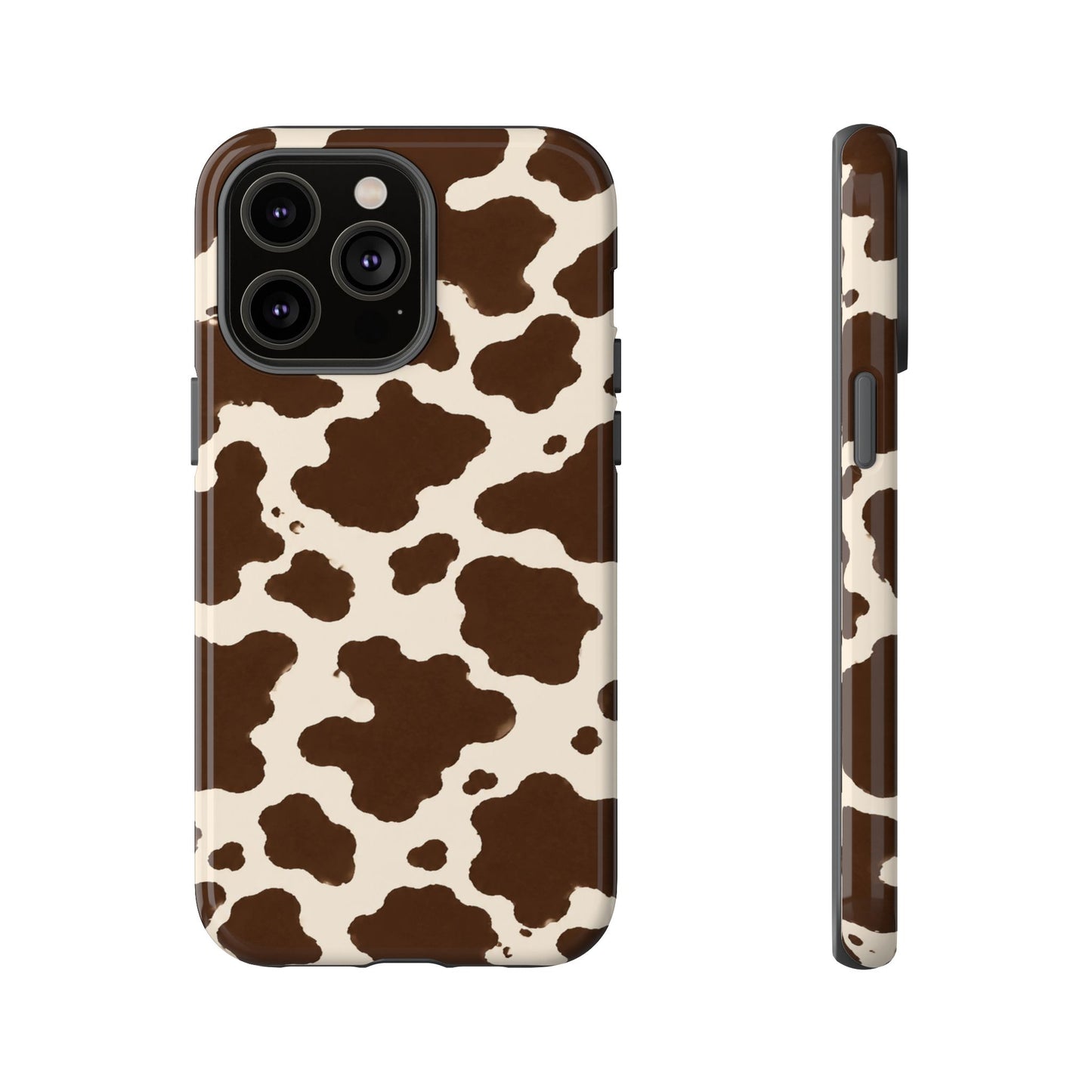 Western Cow Print Tough Phone Case for iPhone Samsung Galaxy Pixel
