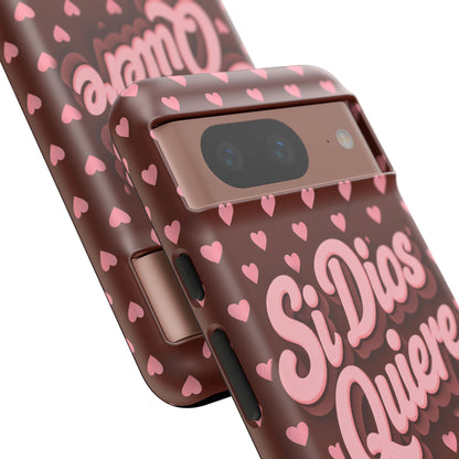 Si Dios Quiere Phone Case Latina Aesthetic Pink Hearts iPhone Samsung