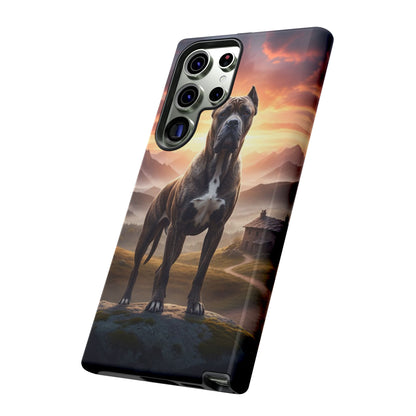Cane Corso Phone Case – Guard Dog Sunset Tough Case (iPhone, Samsung, Pixel) | Dog Lover Gift