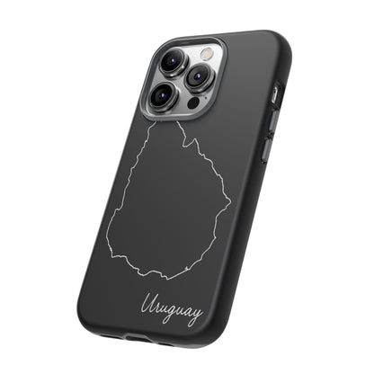 Uruguay Outline Phone Case – Minimal Country Map Tough Case (iPhone, Samsung, Pixel)