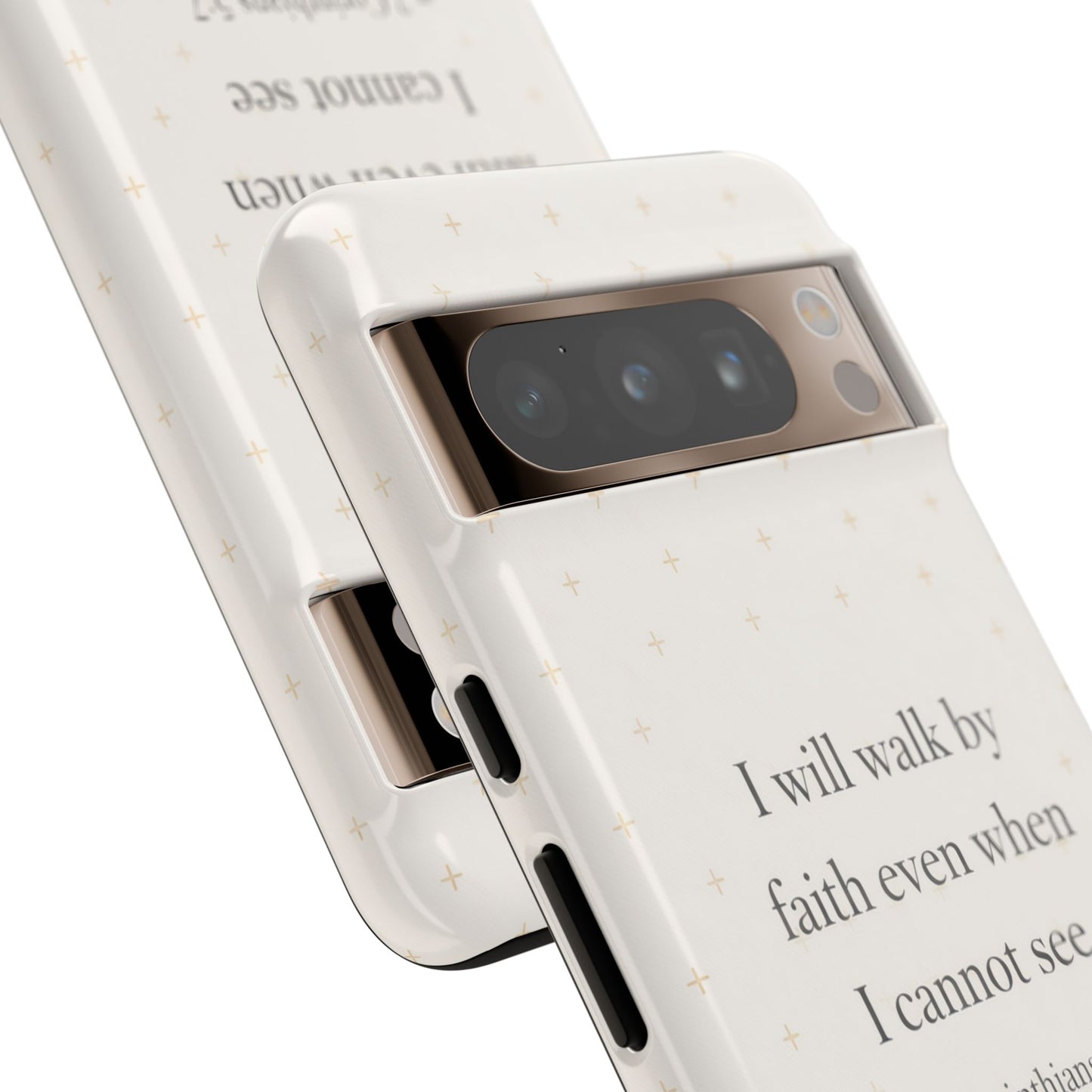 Walk by Faith Phone Case 2 Corinthians 5:7 Christian Bible Cover