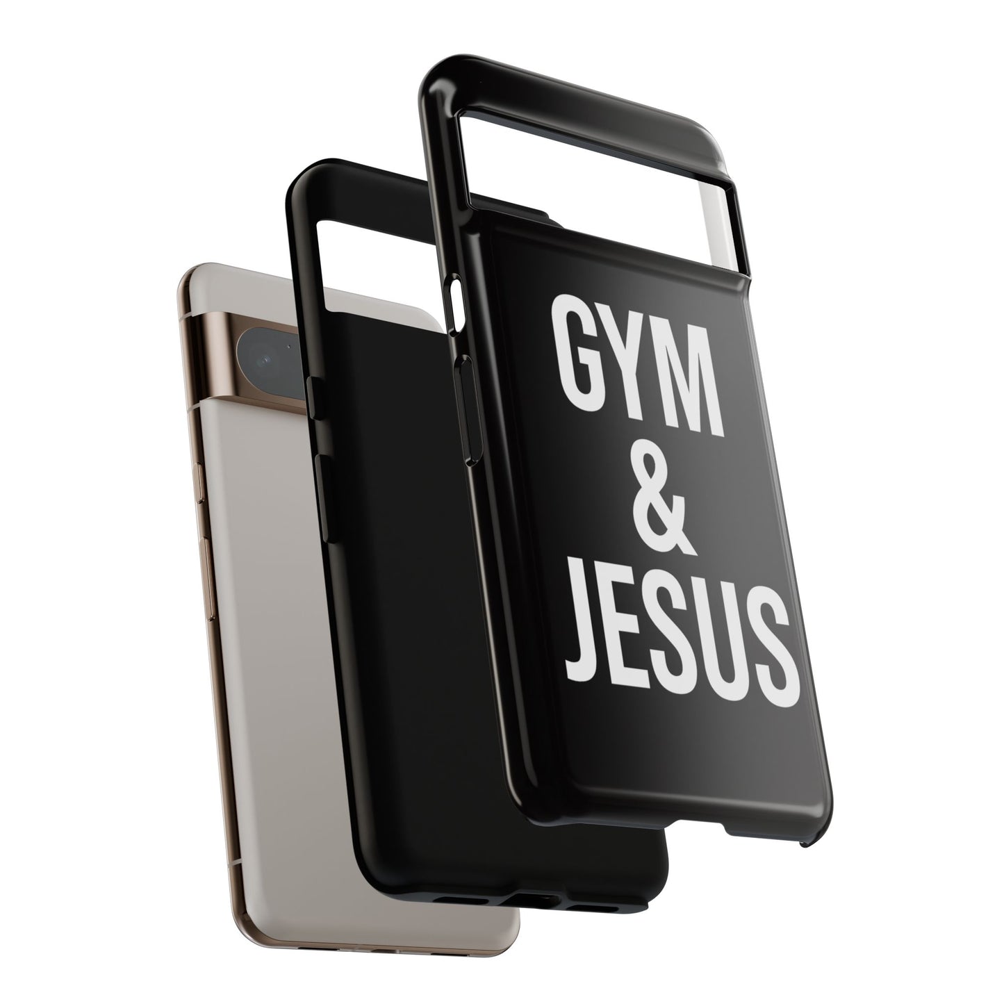 Gym & Jesus Phone Case Christian Faith Workout Gym Motivation Case