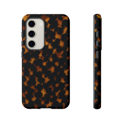 Tortoiseshell Pattern Tough Phone Case | Classic Leopard-Style Protective Cover