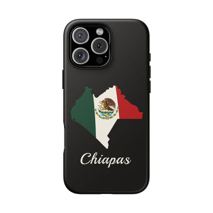 Chiapas Mexico Flag Map Phone Case | Mexican American Pride Tough Case for iPhone & Samsung