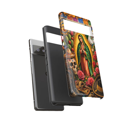 Virgen de Guadalupe Phone Case Mexican Floral iPhone Samsung Pixel Case