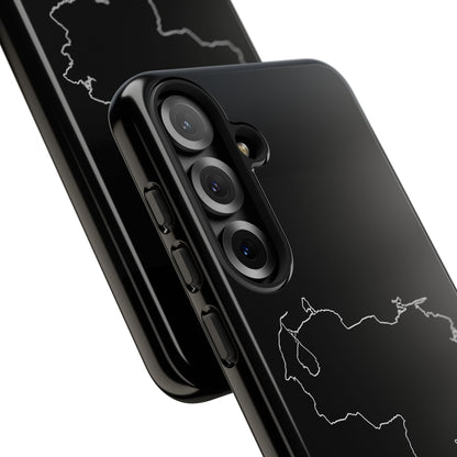 Venezuela Outline Phone Case – Minimal Country Map Tough Case (iPhone, Samsung, Pixel)