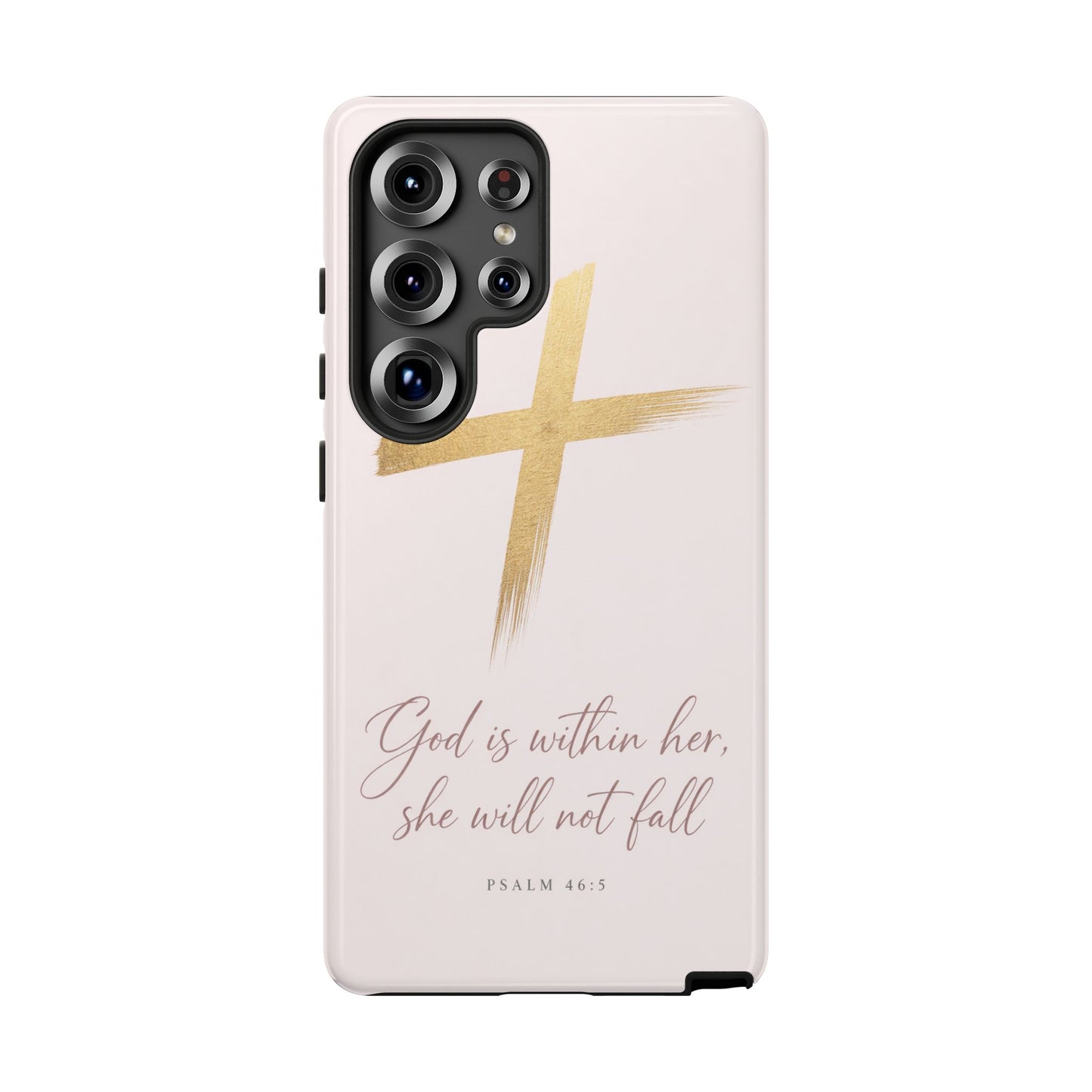 Psalm 46:5 God Is Within Her Christian Cross Phone Case Faith Gift