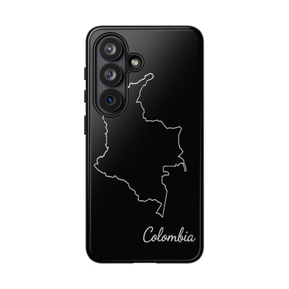 Colombia Outline Phone Case – Minimal Country Map Tough Case (iPhone, Samsung, Pixel)
