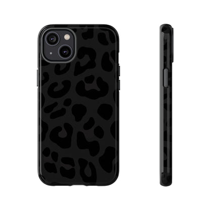 Black Leopard Phone Case | Matte & Glossy Tough Protective iPhone Case