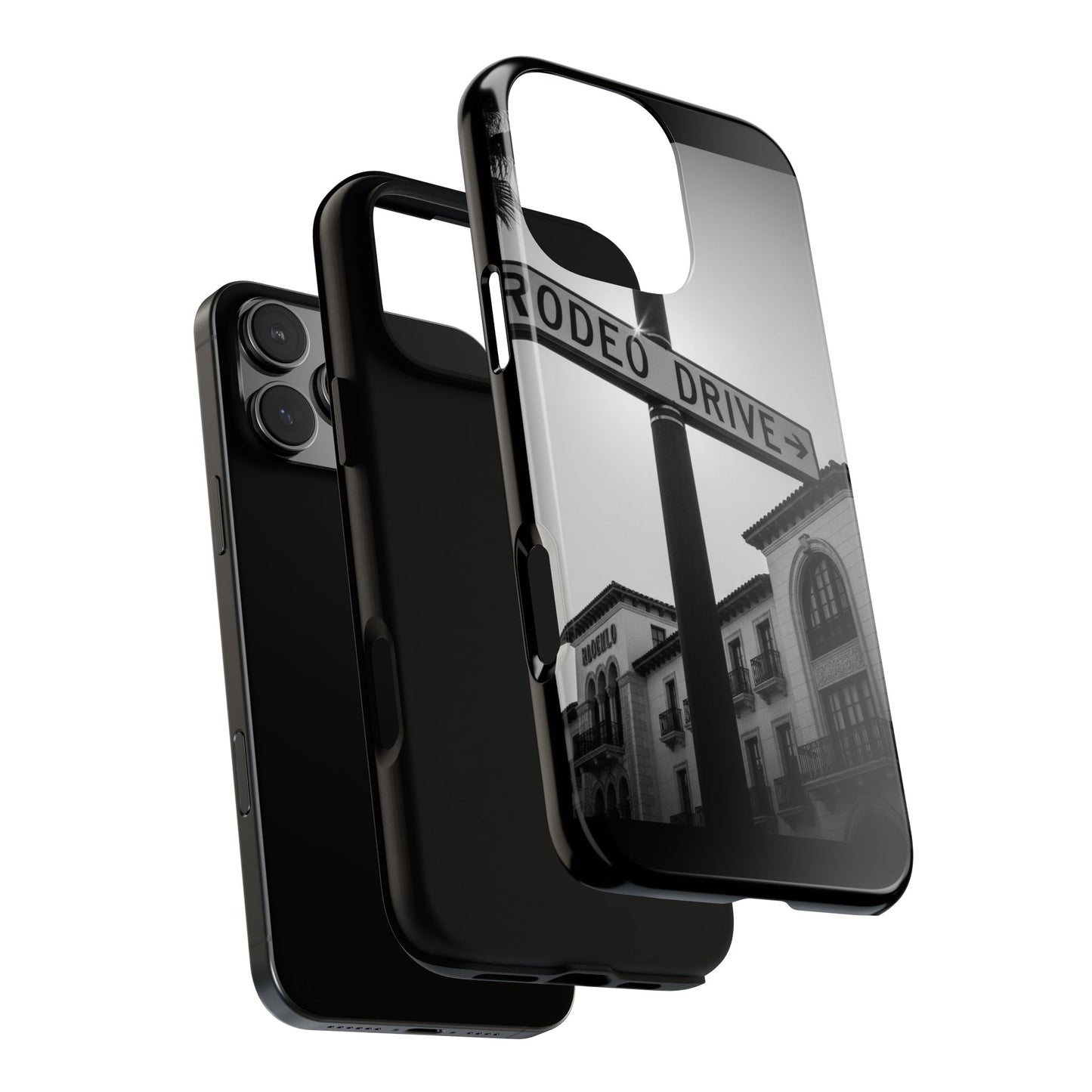 Rodeo Drive Phone Case | Los Angeles Aesthetic Black & White Photography | Luxury LA Street Tough Case for iPhone & Samsung
