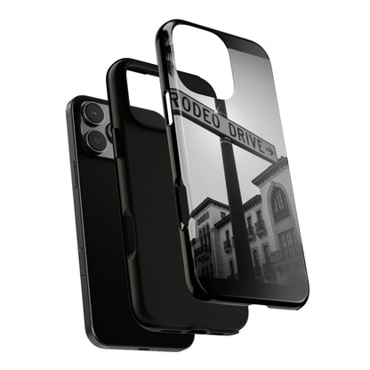 Rodeo Drive Phone Case | Los Angeles Aesthetic Black & White Photography | Luxury LA Street Tough Case for iPhone & Samsung