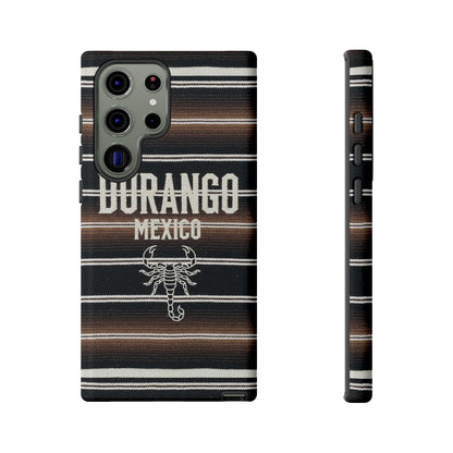 Durango Mexico Phone Case | Serape Scorpion Western Design | Mexican Heritage Tough Case for iPhone & Samsung