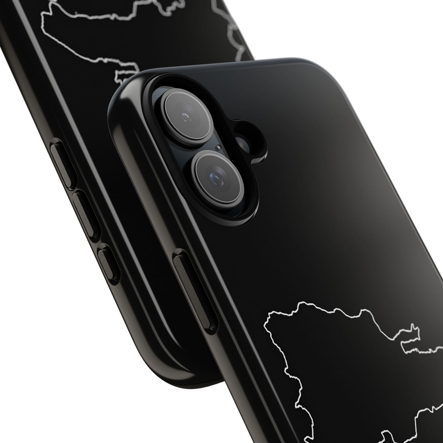 Dominican Republic Outline Phone Case – Minimal Country Map Tough Case (iPhone, Samsung, Pixel)