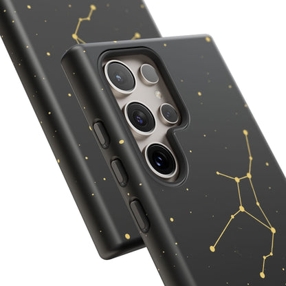 Virgo Zodiac Constellation Phone Case – Luxe Gold Celestial Cover