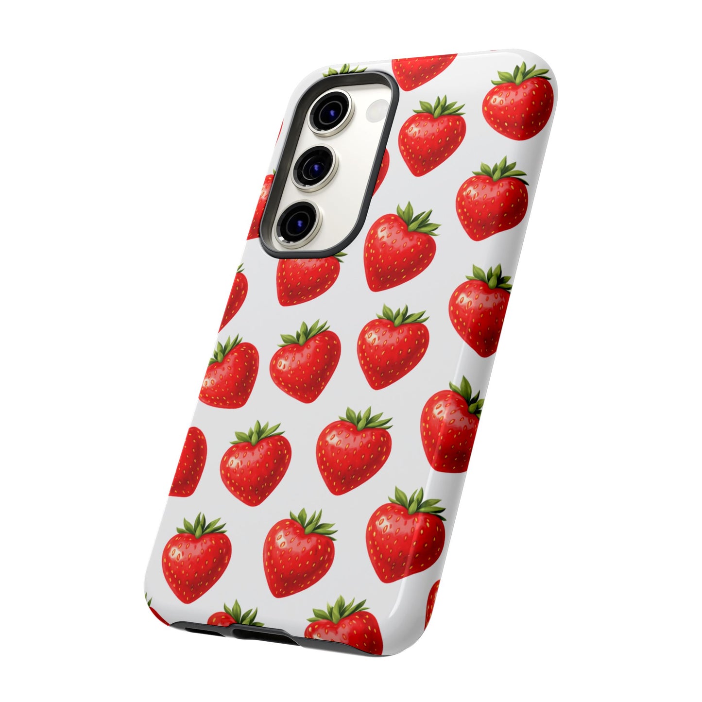 Cute Strawberry Phone Case – Aesthetic Fruit Pattern Protective Cover for Iphone, Samsung Galaxy and Pixel