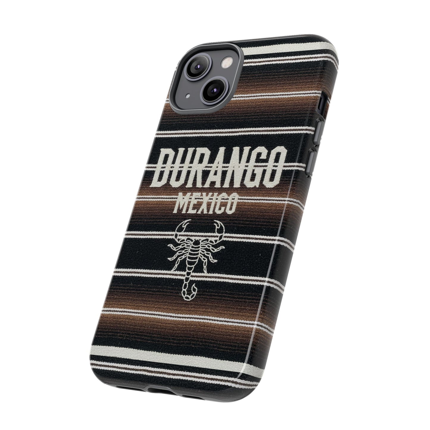 Durango Mexico Phone Case | Serape Scorpion Western Design | Mexican Heritage Tough Case for iPhone & Samsung