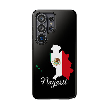 Nayarit Mexico Flag Map Phone Case | Mexican American Pride Tough Case for iPhone & Samsung