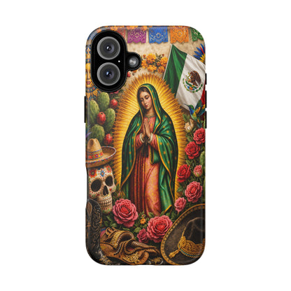 Virgen de Guadalupe Phone Case Mexican Floral iPhone Samsung Pixel Case