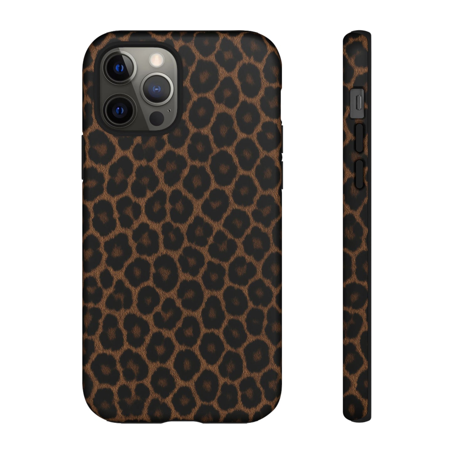 Brown Leopard Print Phone Case | Classic Animal Print Aesthetic Tough Protective Case