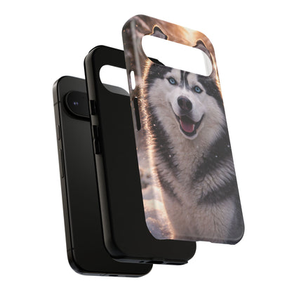 Siberian Husky Tough Phone Case | Blue Eyes Dog Cover Protective iPhone Case