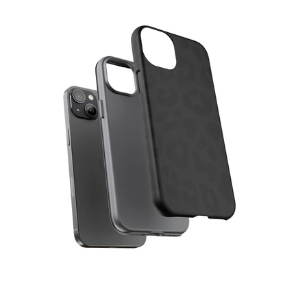 Black Leopard Phone Case | Matte & Glossy Tough Protective iPhone Case